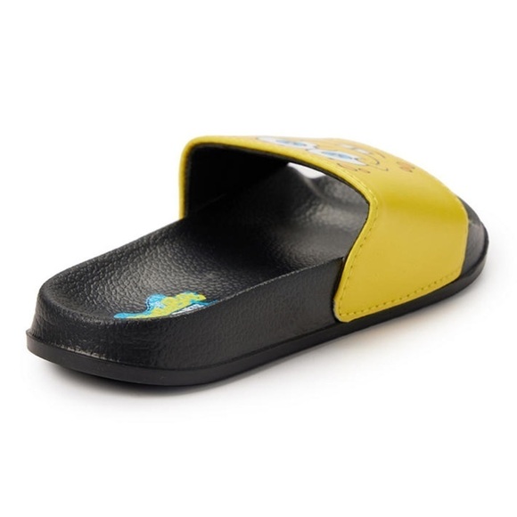 NICKELODEON • Kids SpongeBob SquarePants Black & Yellow Character Slide Shoes - Picture 5 of 5